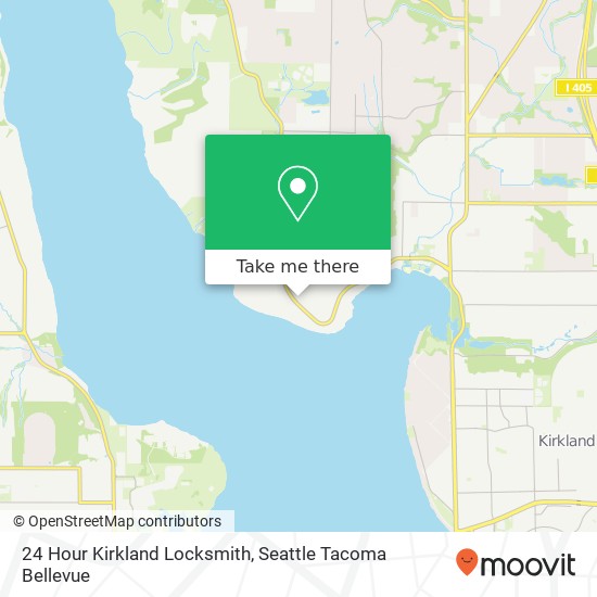 24 Hour Kirkland Locksmith map