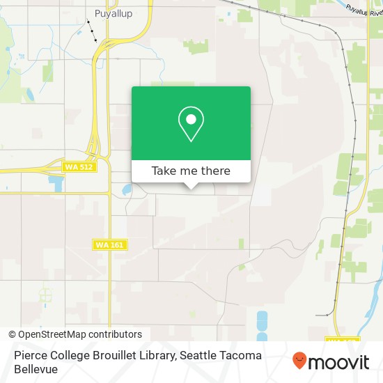 Mapa de Pierce College Brouillet Library