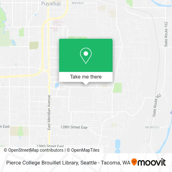 Mapa de Pierce College Brouillet Library