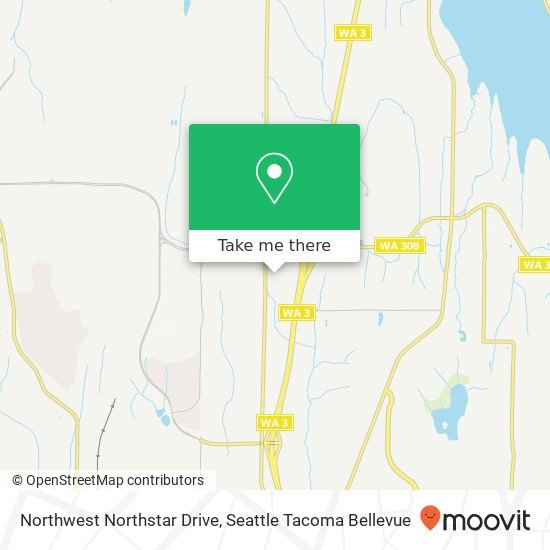 Northwest Northstar Drive map