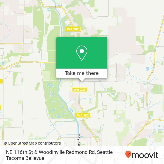 Mapa de NE 116th St & Woodinville Redmond Rd