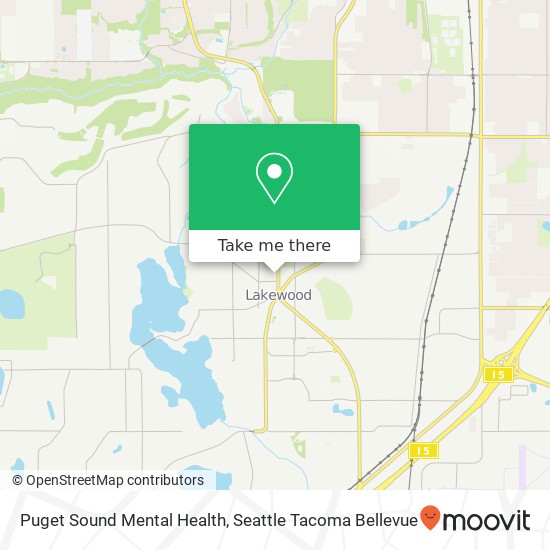 Puget Sound Mental Health map