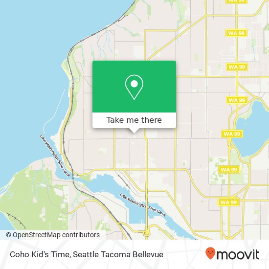 Coho Kid's Time map
