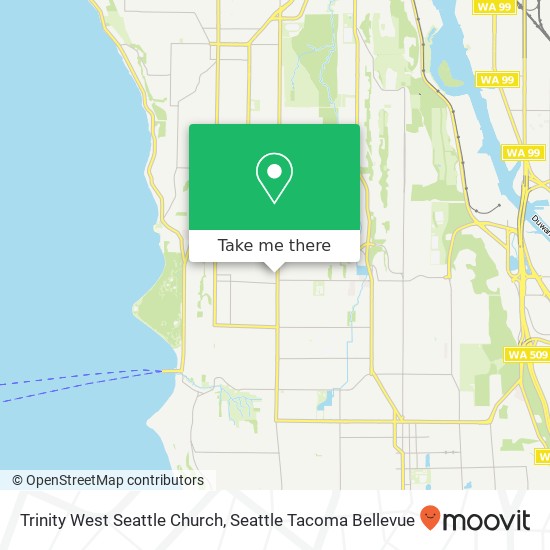 Mapa de Trinity West Seattle Church
