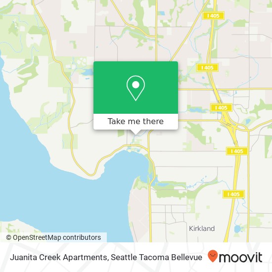 Mapa de Juanita Creek Apartments