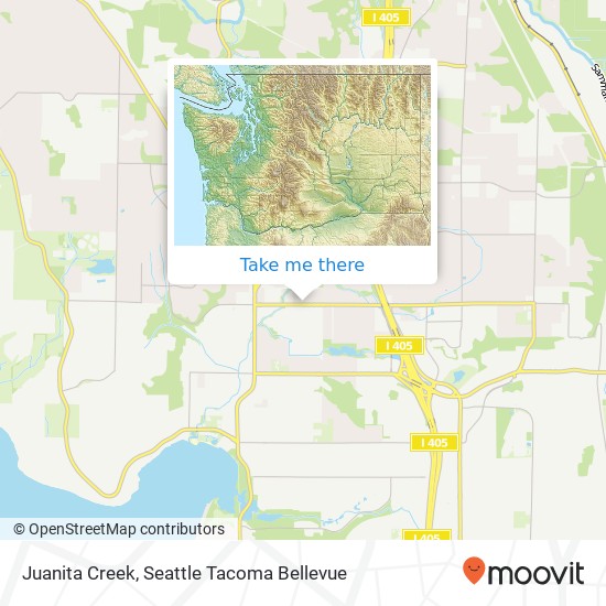 Juanita Creek map