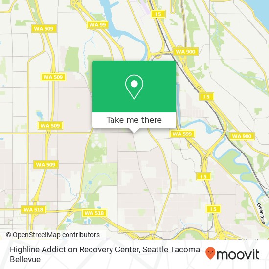 Mapa de Highline Addiction Recovery Center