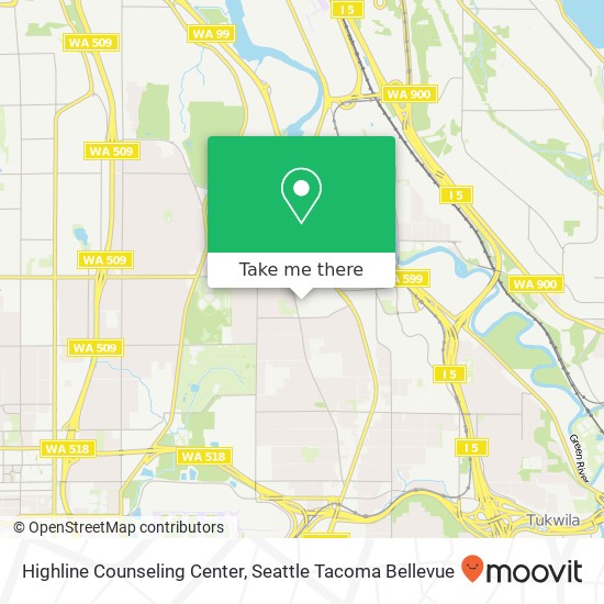 Mapa de Highline Counseling Center