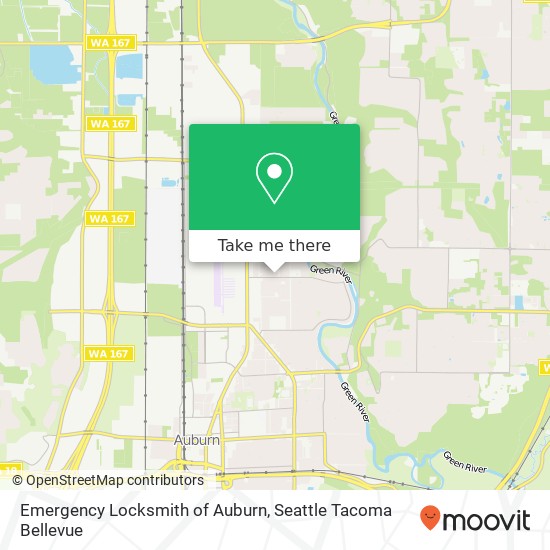 Emergency Locksmith of Auburn map