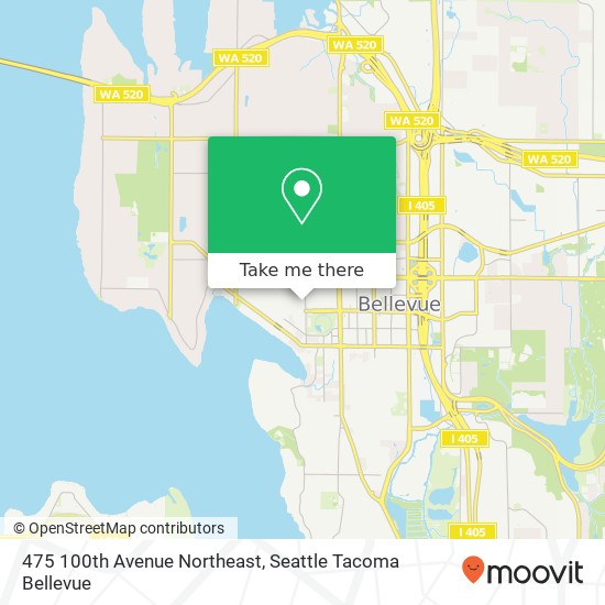 Mapa de 475 100th Avenue Northeast