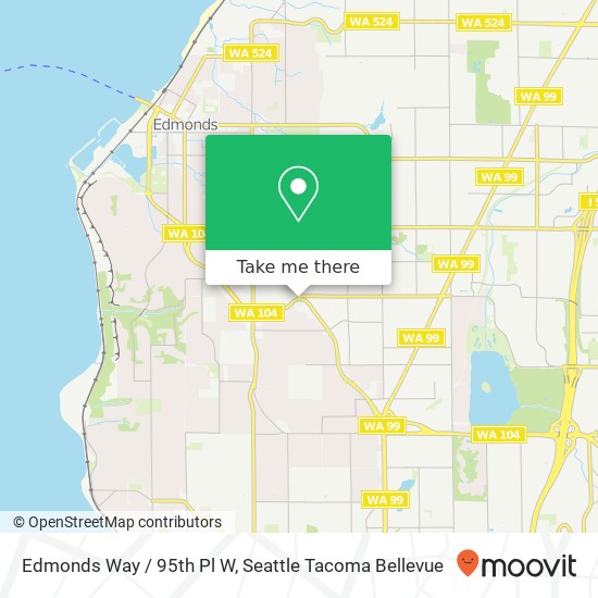 Mapa de Edmonds Way / 95th Pl W