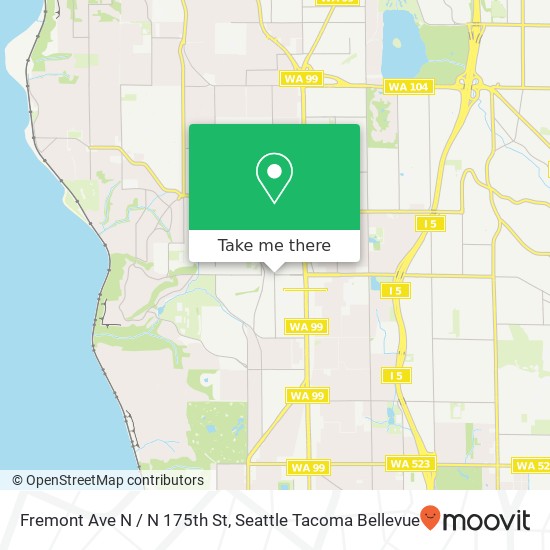 Fremont Ave N / N 175th St map