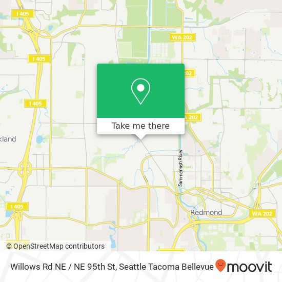 Willows Rd NE / NE 95th St map