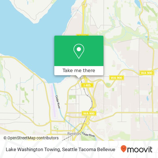 Mapa de Lake Washington Towing