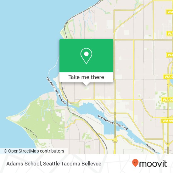 Mapa de Adams School