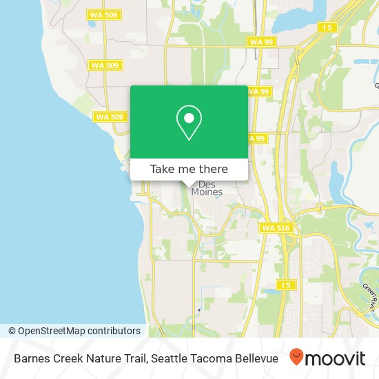 Barnes Creek Nature Trail map