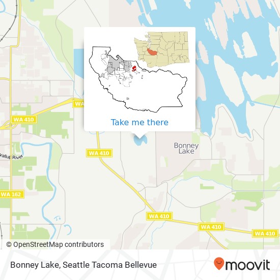 Mapa de Bonney Lake