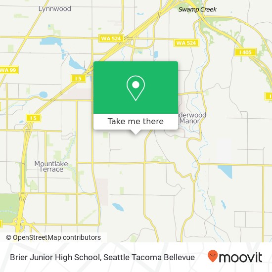 Brier Junior High School map