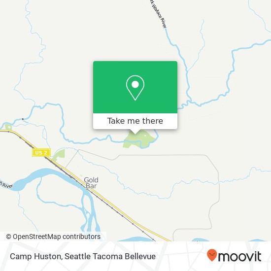 Camp Huston map