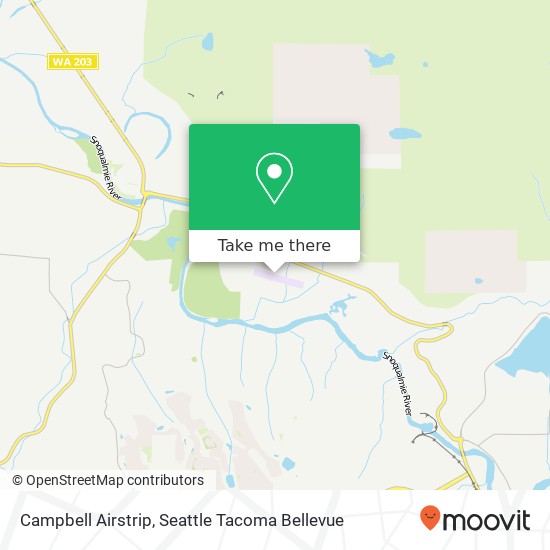 Campbell Airstrip map