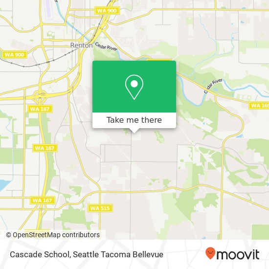 Cascade School map