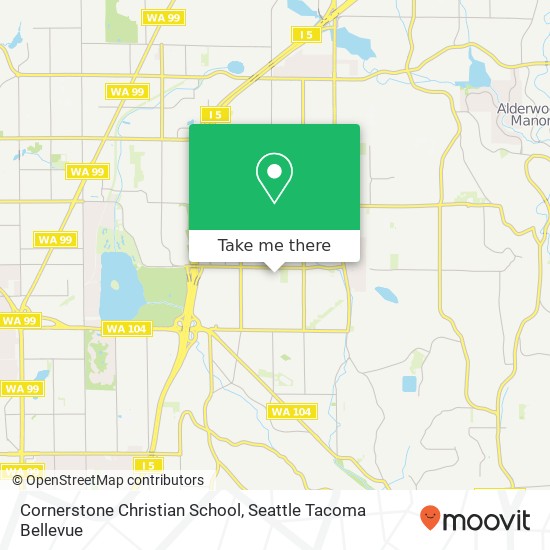 Cornerstone Christian School map