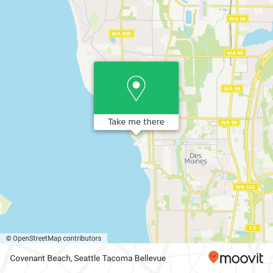 Mapa de Covenant Beach