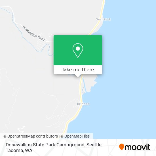 Mapa de Dosewallips State Park Campground