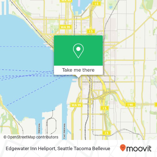 Edgewater Inn Heliport map