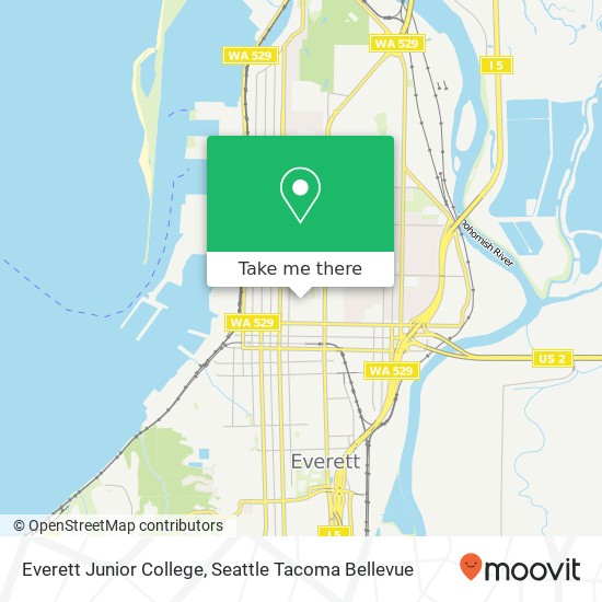 Everett Junior College map