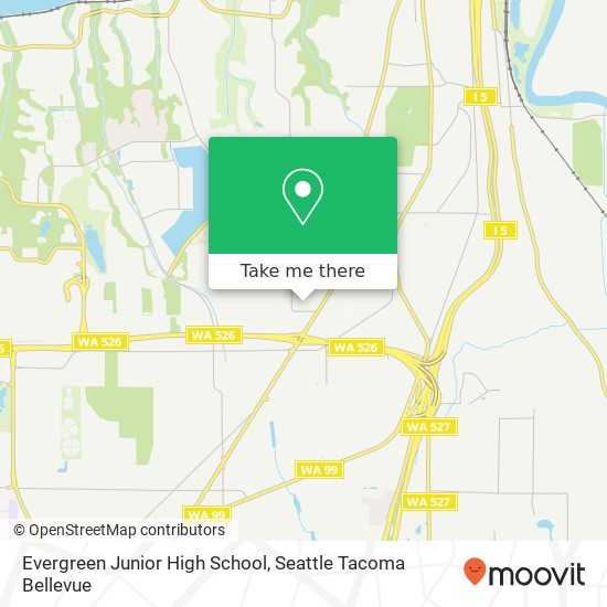 Mapa de Evergreen Junior High School