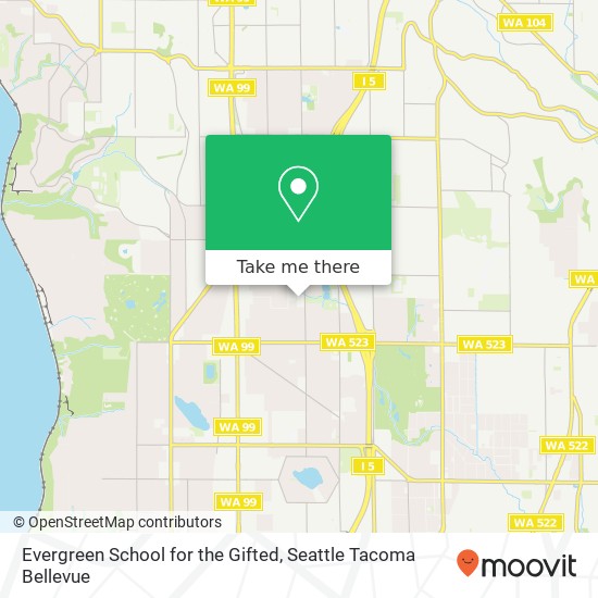 Mapa de Evergreen School for the Gifted