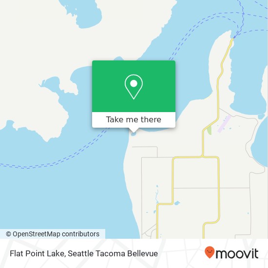 Flat Point Lake map
