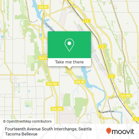 Fourteenth Avenue South Interchange map