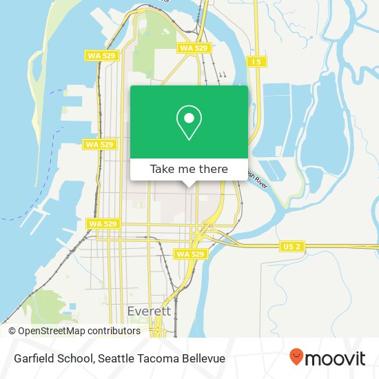 Garfield School map