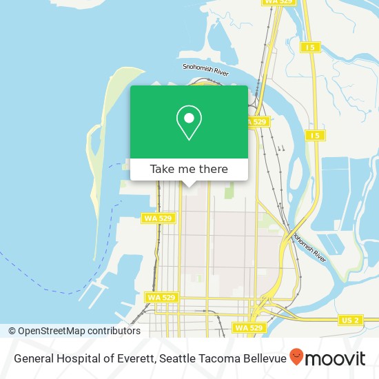 General Hospital of Everett map