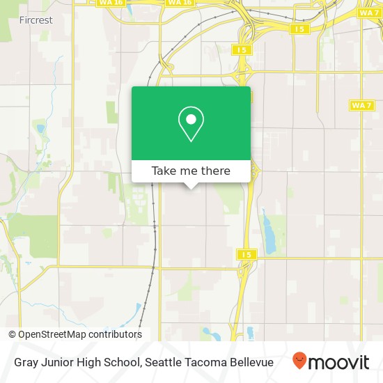 Gray Junior High School map
