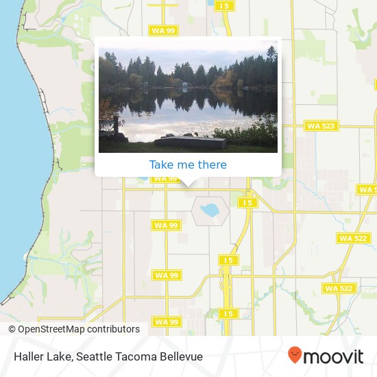 Haller Lake map