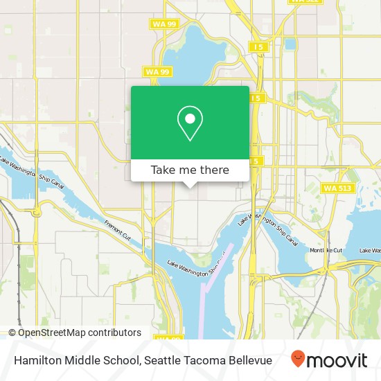 Hamilton Middle School map