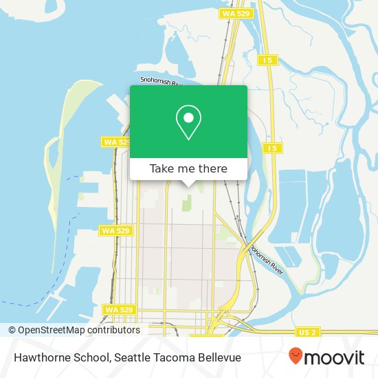 Hawthorne School map