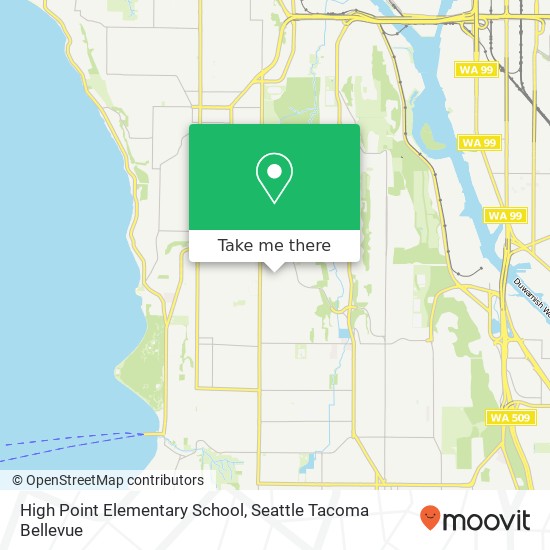 High Point Elementary School map