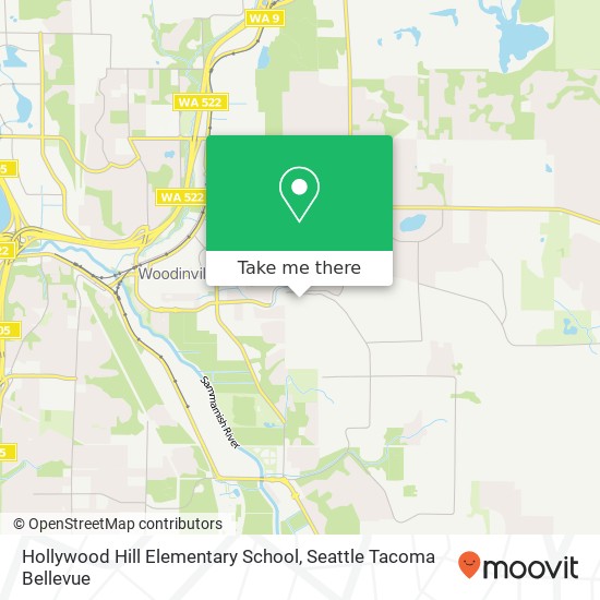 Mapa de Hollywood Hill Elementary School