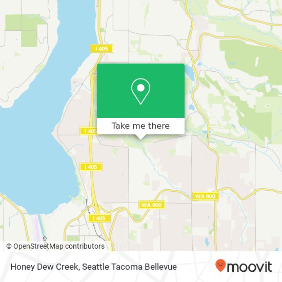 Mapa de Honey Dew Creek