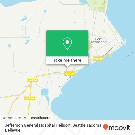 Jefferson General Hospital Heliport map