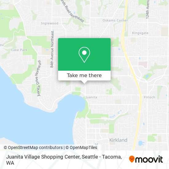 Juanita Village Shopping Center map