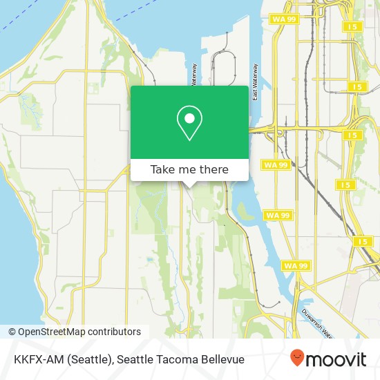 KKFX-AM (Seattle) map