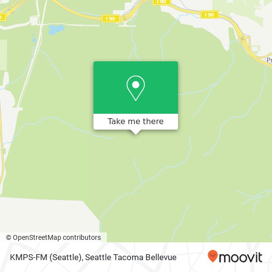 Mapa de KMPS-FM (Seattle)