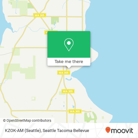 KZOK-AM (Seattle) map