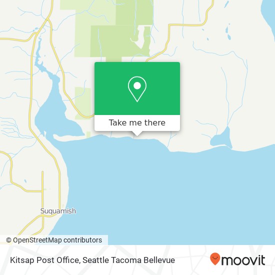 Kitsap Post Office map