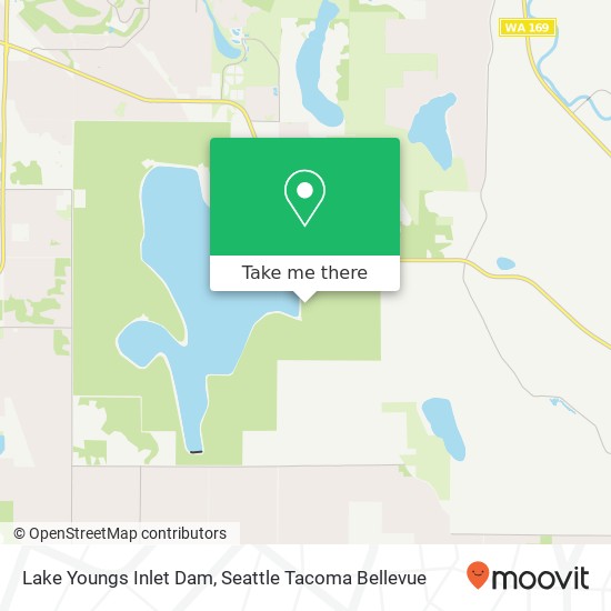 Mapa de Lake Youngs Inlet Dam
